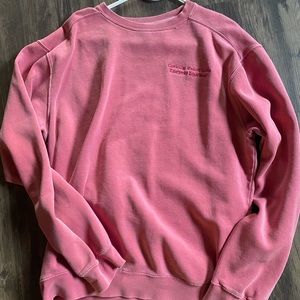 Red baggy sweatshirt